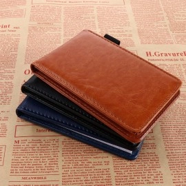 Office School Supplies Small Memo Pads Leather Cover Retro Business Memos Mini Notepad Pocket Planner A7 Notebook