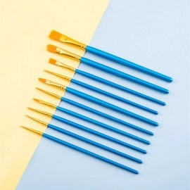 10pcs Paint Brushes Set Painting Art Brush For Acrylic Oil Watercolor Artist Professional Kits