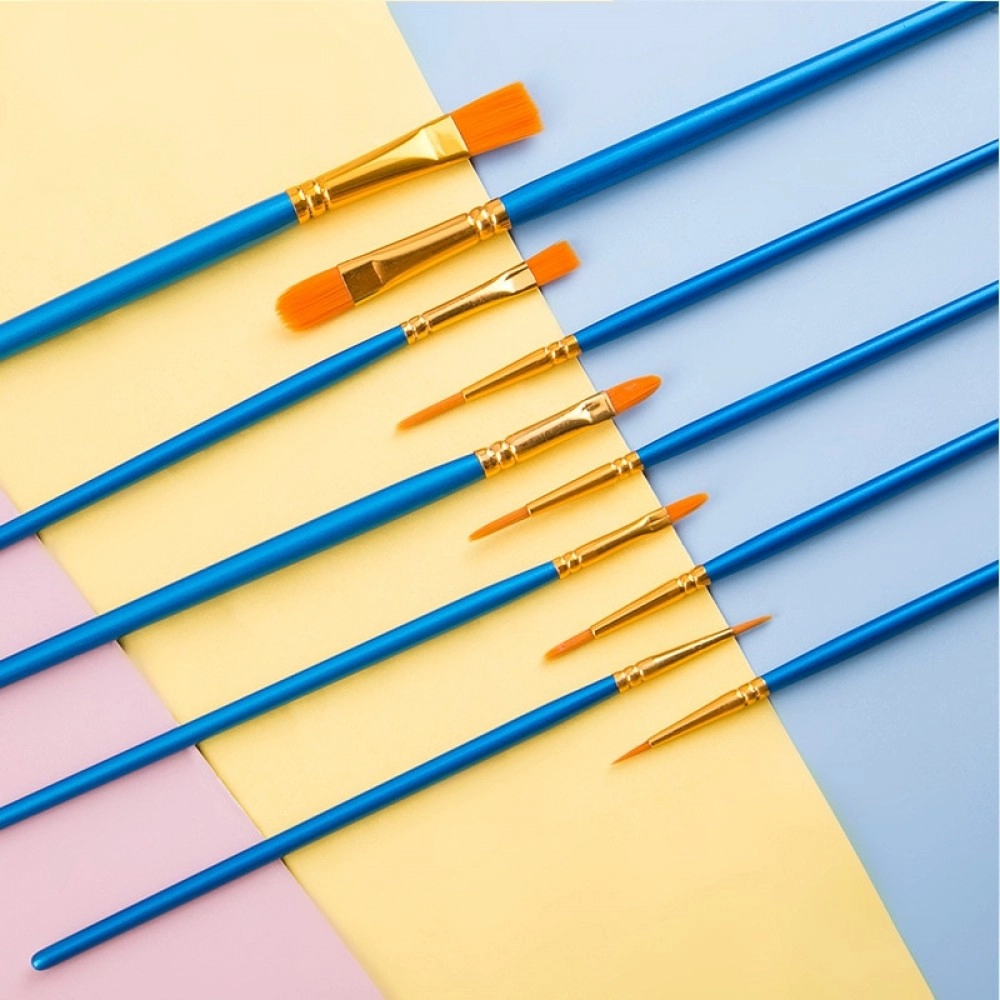 10pcs Paint Brushes Set Painting Art Brush For Acrylic Oil Watercolor Artist Professional Kits 10pcs Paint Brushes Set Painting Art Brush For Acrylic Oil Watercolor Artist Professional Kits
