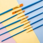 10pcs Paint Brushes Set Painting Art Brush For Acrylic Oil Watercolor Artist Professional Kits
