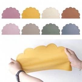100%Food Safe Approve Silicone Dining Appliance Placemat Table Mat Children's Tableware Pad Kids Feeding Tableware Baby Stuff