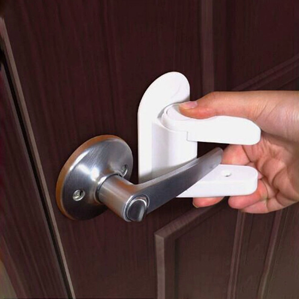 Home Universal ABS Protection Device for Children Safety ABS Anti-open Handle Locks Door Lever Lock Baby Kids Safety Doors Lock Home Universal ABS Protection Device for Children Safety ABS Anti-open Handle Locks Door Lever Lock Baby Kids Safety Doors Lock