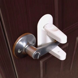 Home Universal ABS Protection Device for Children Safety ABS Anti-open Handle Locks Door Lever Lock Baby Kids Safety Doors Lock